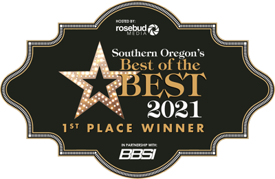 Southern Oregon's Best of the Best 2021 1st Place Winner as voted by readers of Rosebud Media